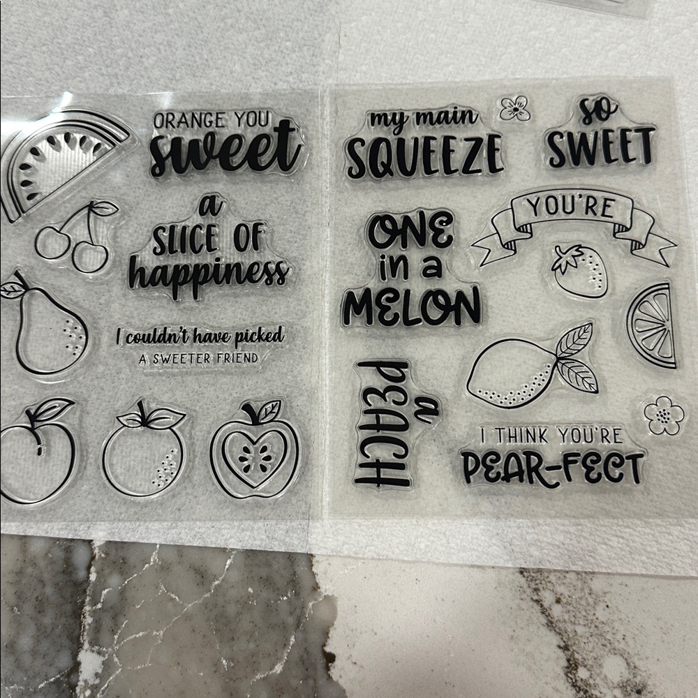 Clear Stamp Collection with Floral and Sentiment Designs - Picture 2 of 9